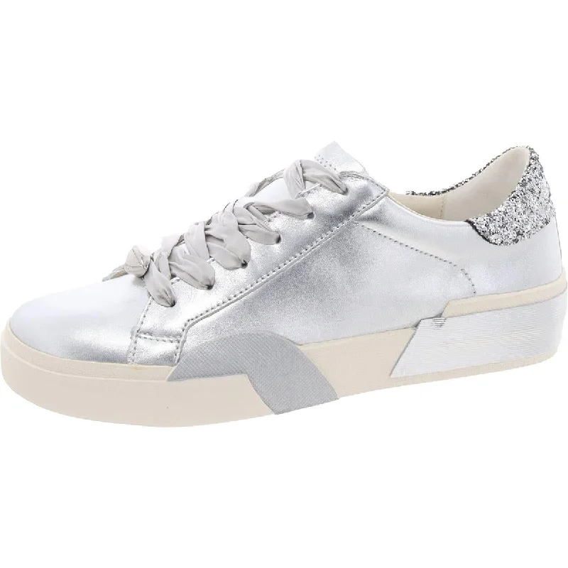 Dolce Vita Womens Zina Gameday Mixed Media Casual And Fashion Sneakers