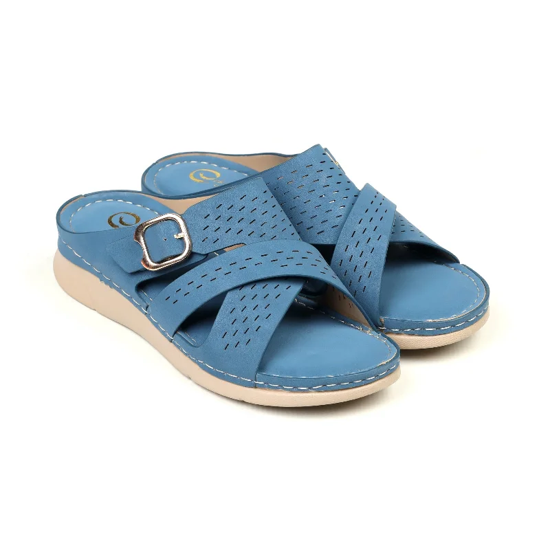 Women's Buckled Slippers