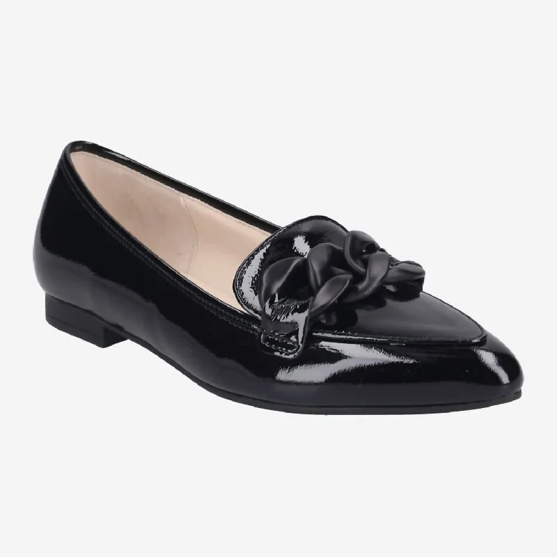 Women's Slip-On Shoes In Black Patent