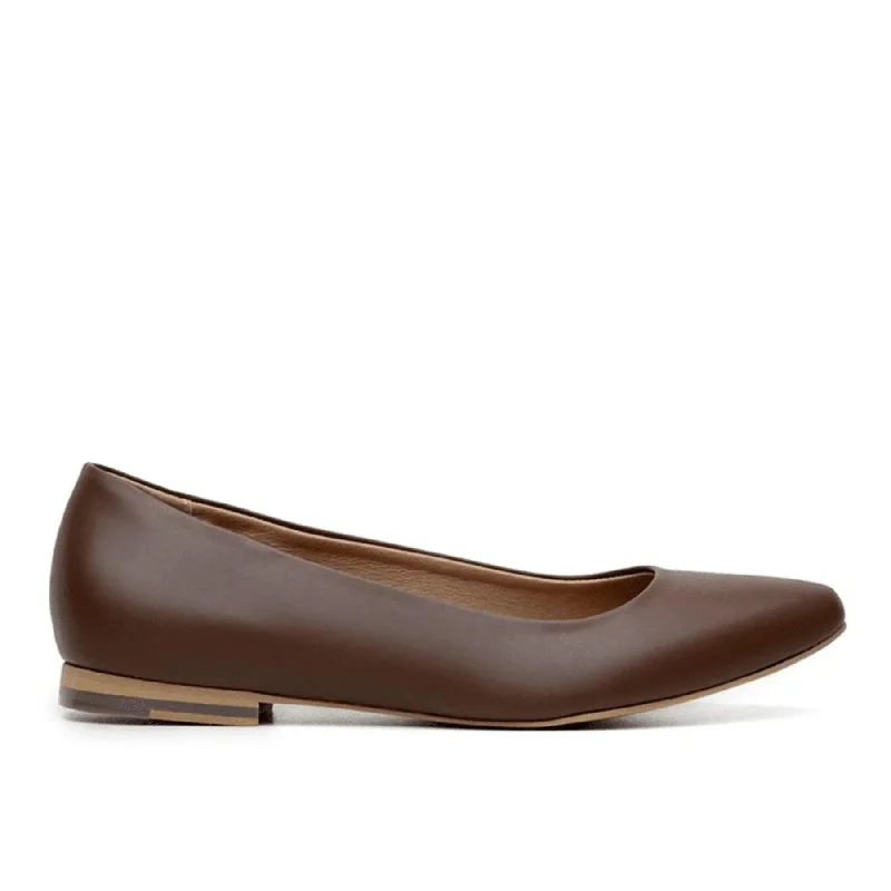 'Diana' Vegan Women's Flat by Ahimsa - Cognac