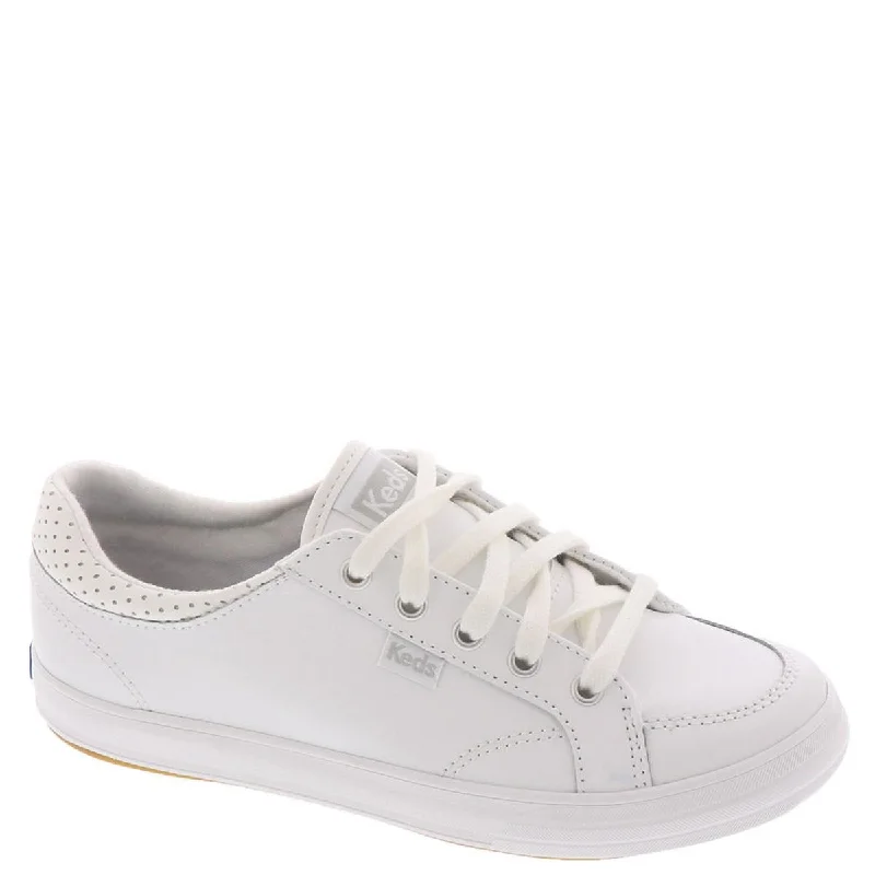 Keds Womens Center II Leather Lace Up Casual and Fashion Sneakers