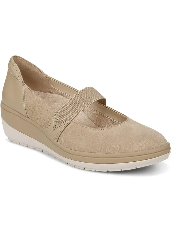 Juide Womens Leather Slip-On Mary Janes