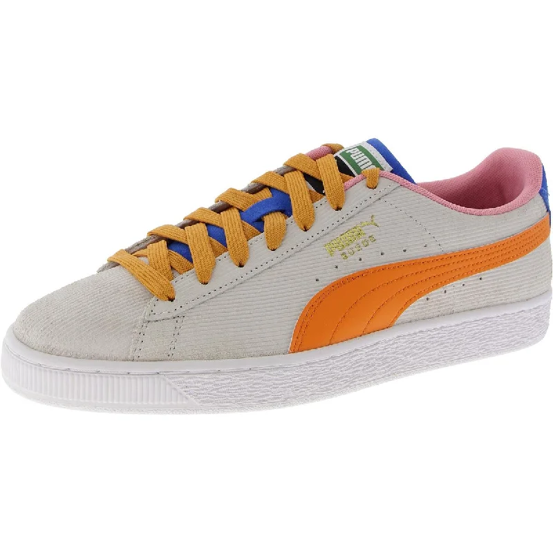 Puma Womens Suede Cord Lace-Up Logo Casual And Fashion Sneakers