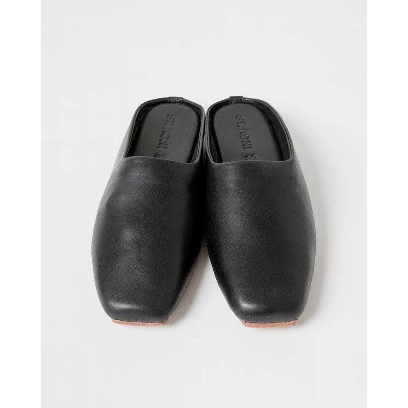 St. AGNI Women's Lita Loafer Slide Black Size 36 - 39