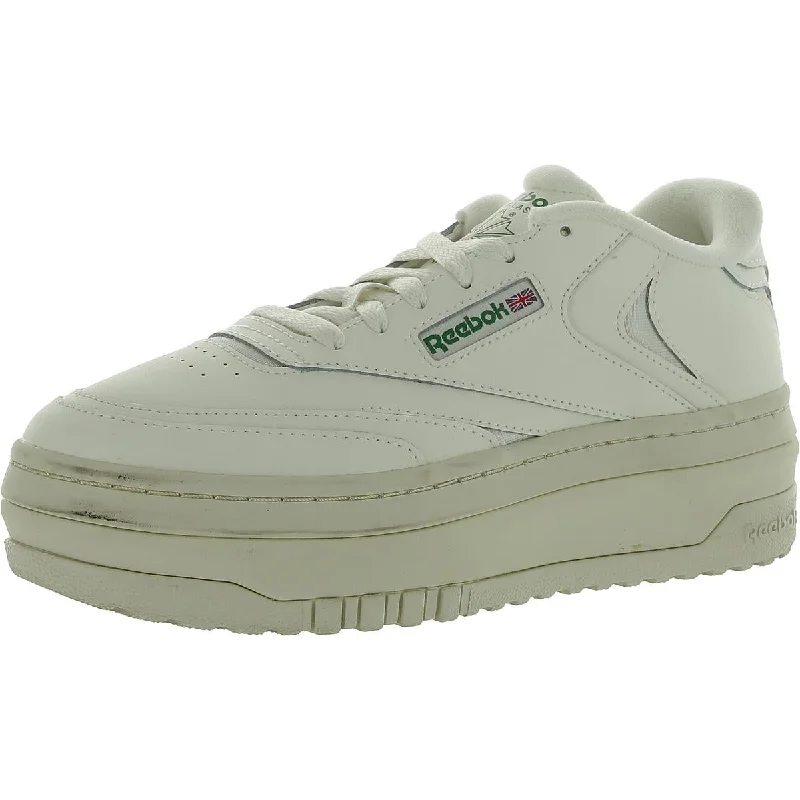 Reebok Womens Club C Extra Faux Leather Lace-Up Casual And Fashion Sneakers