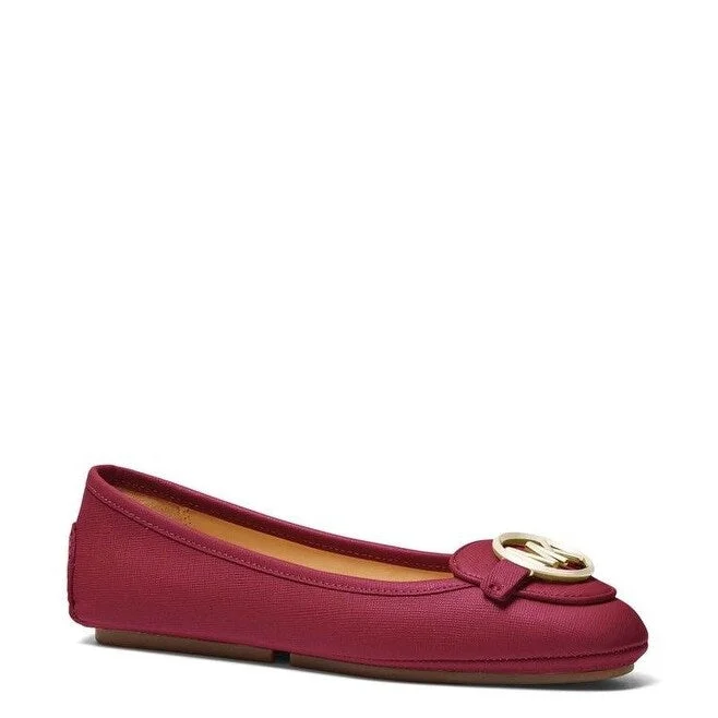 Michael Kors Lillie Moccasin Flats Women's Shoes Red Size 8