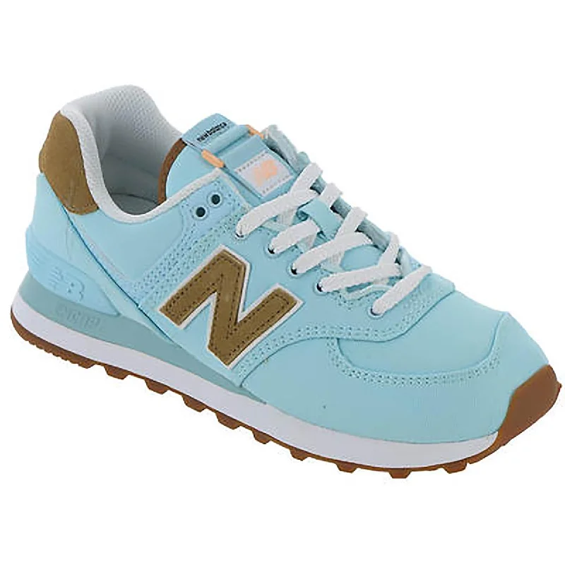 New Balance Womens 574 Suede Trim Workout Running Shoes