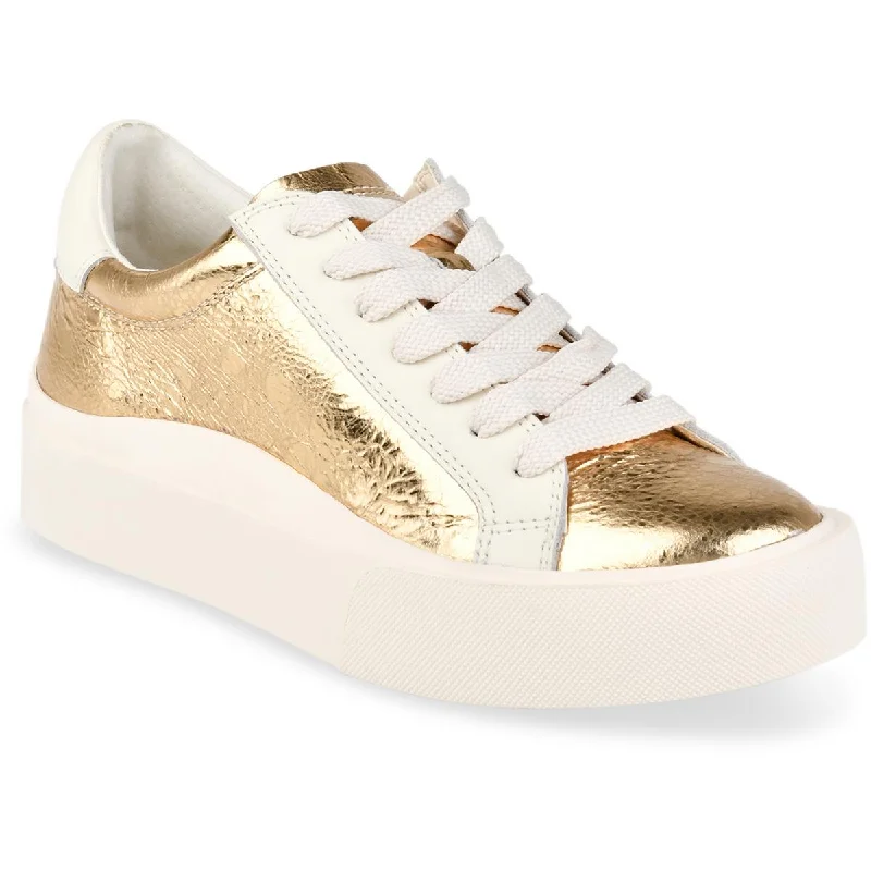 Dolce Vita Womens Zayn 360 Leather Lace-Up Casual And Fashion Sneakers