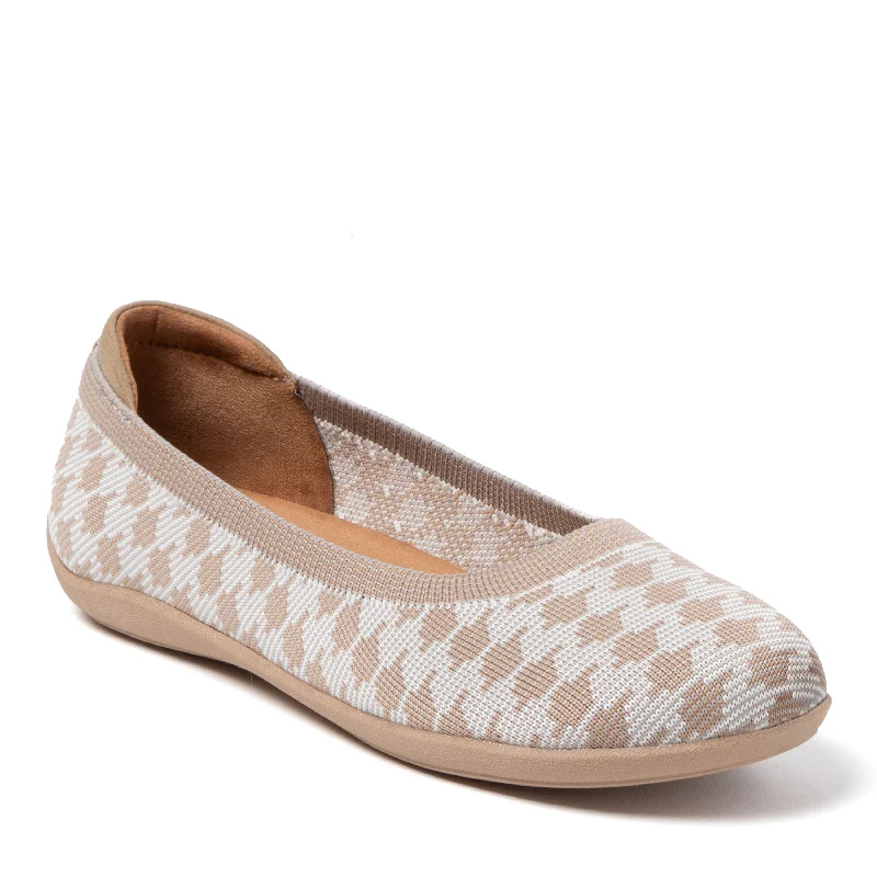 Dearfoams Women's Misty Ballet Flat Indoor/Outdoor Slip Ons