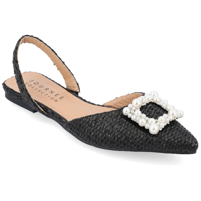 Journee Collection Women's Hannae Wide Width Flats