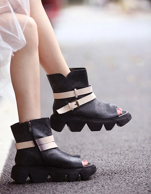 Open-toe Summer Sandals Handmade Retro