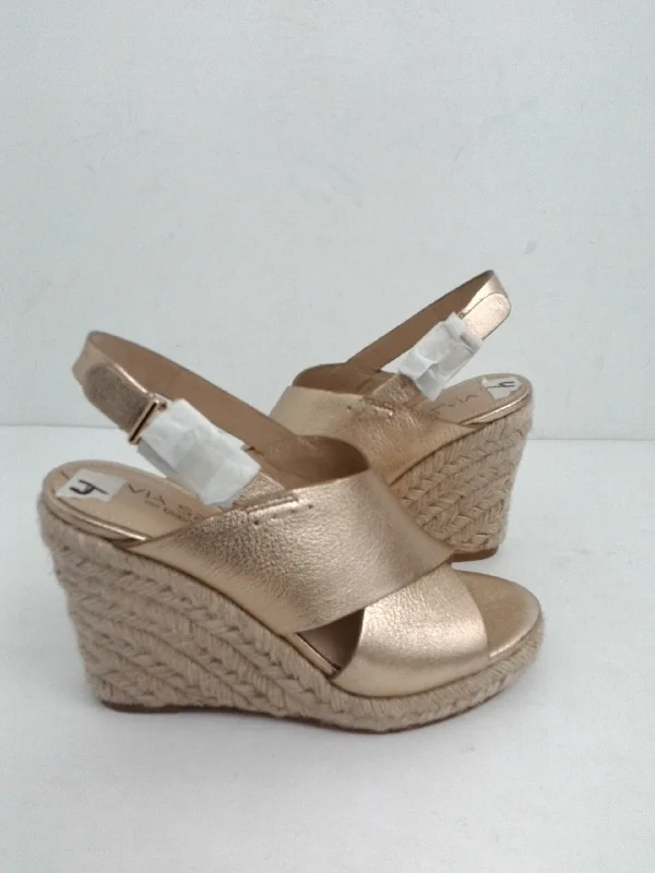 VIA SPIGA Women's Platform Wedge Sandal Size 4 M