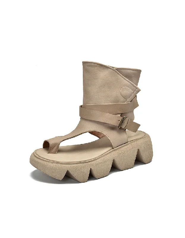 Vintage Rome Style Summer Flip Flop Boots